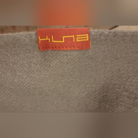 NWOT Kuna Grey Alpaca Casual Neutral Unisex Everyday Winter Snow Scarf Wrap - Picture 7 of 7